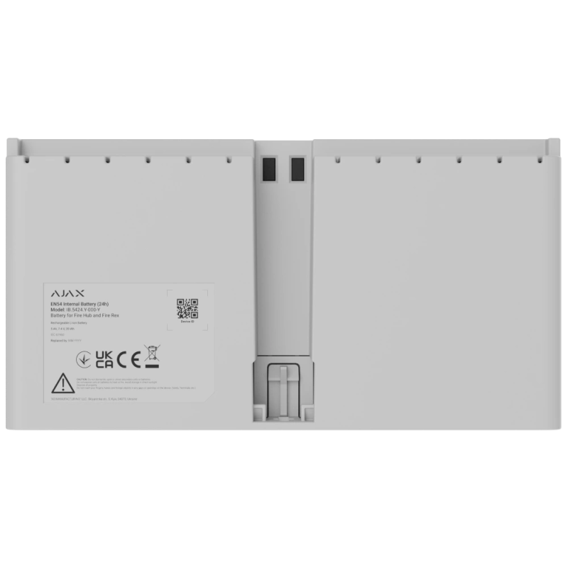 Акумулятор Ajax EN54 Internal Battery (24h) white для Fire Hub і Fire Rex