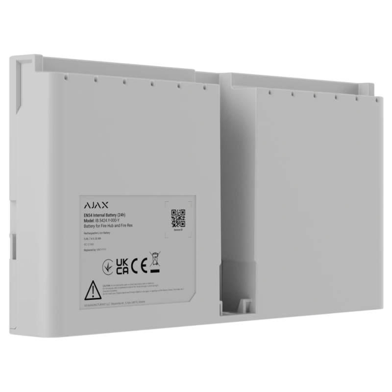 Акумулятор Ajax EN54 Internal Battery (24h) white для Fire Hub і Fire Rex