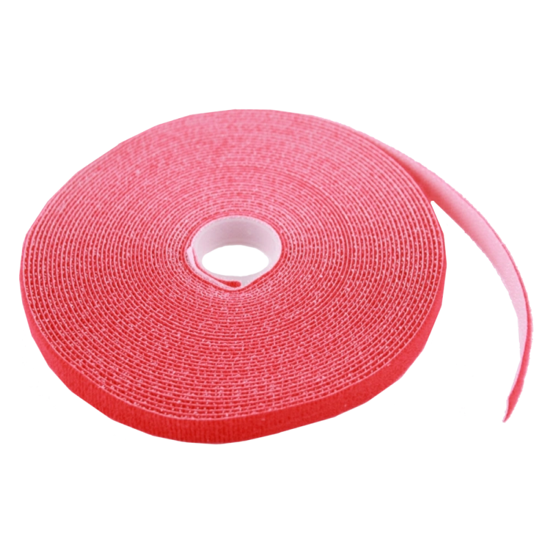 Стяжка-липучка, 12 мм x 10 м, моток, червона EPNew GTM-1210RDZ