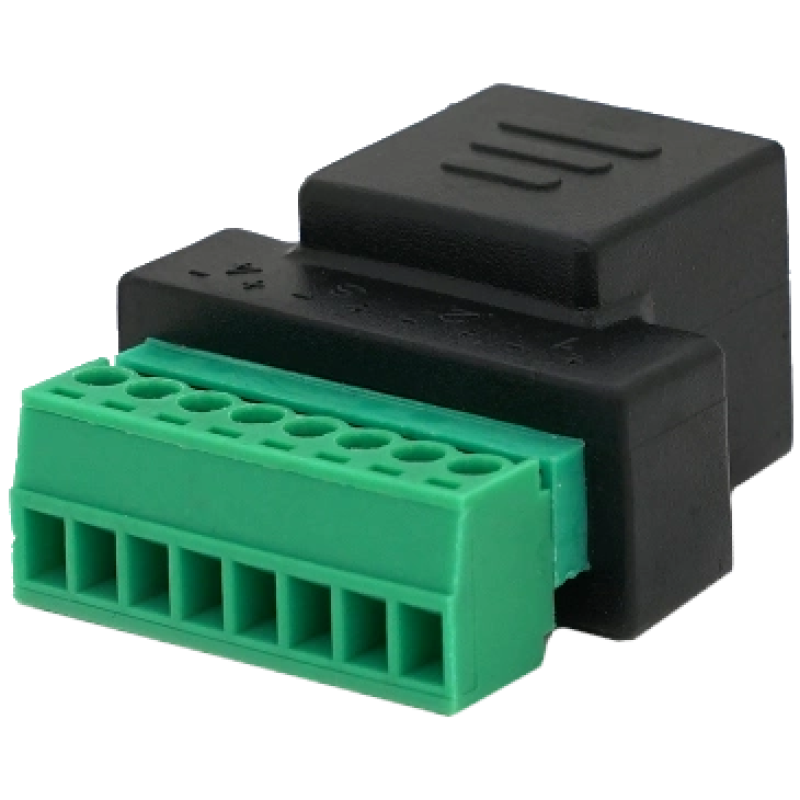 Роз'єм RJ-45(F) (8 контактів) з клемами під кабель