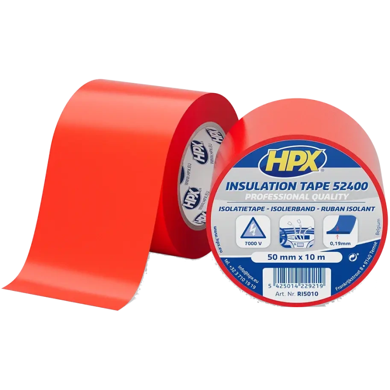Стрічка ПВХ ізоляційна HPX RI5010 52400 50мм x 10м