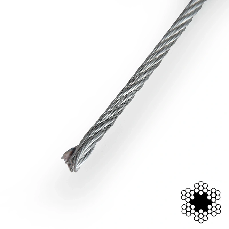 Трос оцинкований APRO 4мм DIN 3055 (6x7) бухта 200м