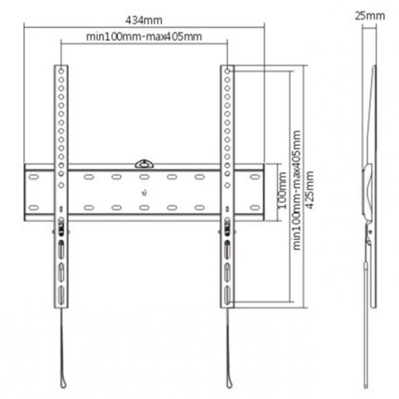 Кронштейн для телевізора Gembird WM-55F-02 32-55" 40 кг