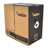Кабель Merlion зовнішній КНП UTP (4*2*0.5) 4p 24 AWG CCA ПЕ (305м) чорний