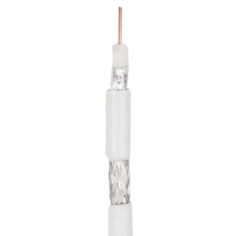 Коаксиальний кабель RG690 CU PE+2*0.5 бухта 100м