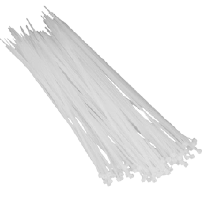 Хомут білий 300 x 4,8 (100шт)