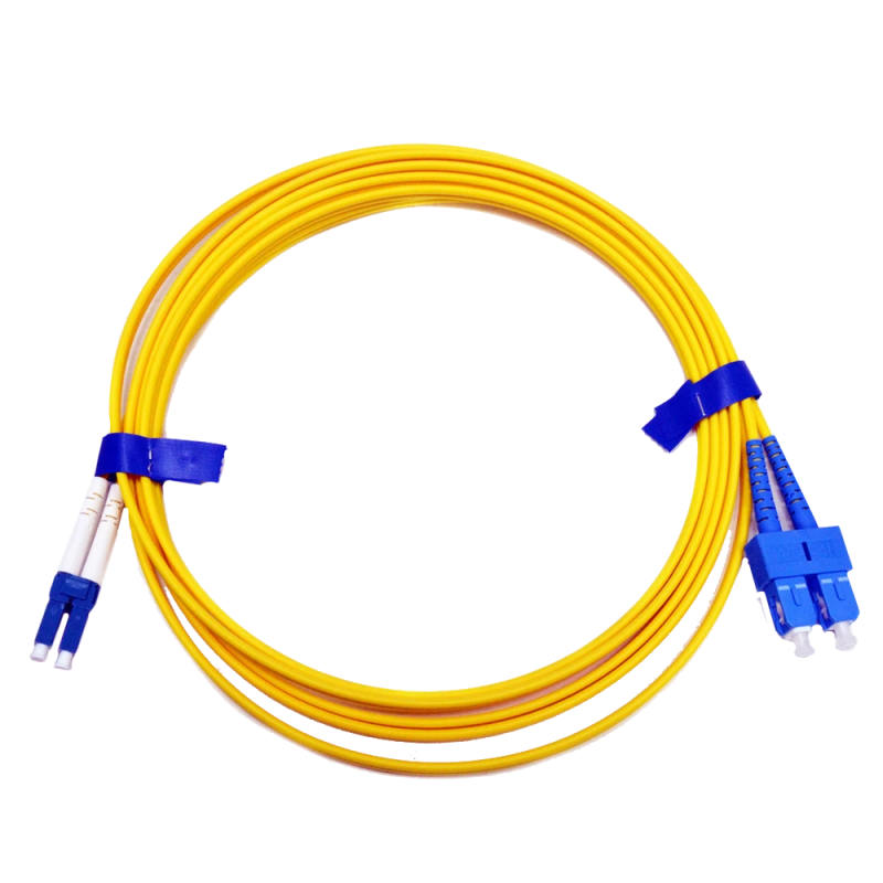 Патчкорд оптичний SC/UPC-LC/UPC SM 2м Duplex Slim