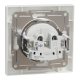 Розетка одинарна без заземлення Schneider Electric ASFORA EPH3000121