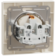 Розетка із кришкою, із заземленням Schneider Electric Asfora EPH3100123