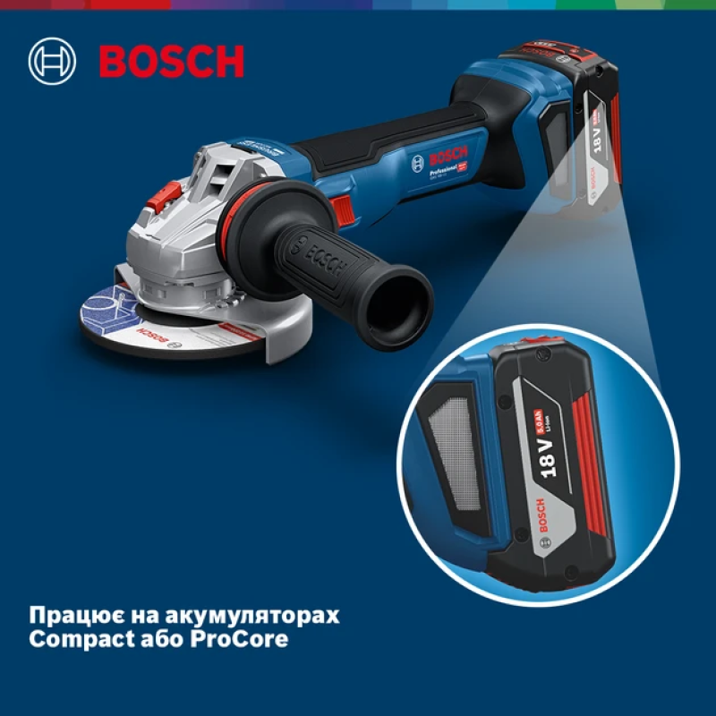 Кутова шліфмашина Bosch GWS 18V-11 solo (06019N4100)