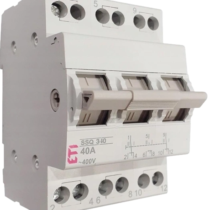 Перемикач навантаження ЕТІ SSQ 340 "1-0-2", 3p 40A