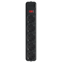 Мережевий фільтр для ДБЖ (UPS) 1.8 м кабель 5 розеток Gembird SPG5-X-6B