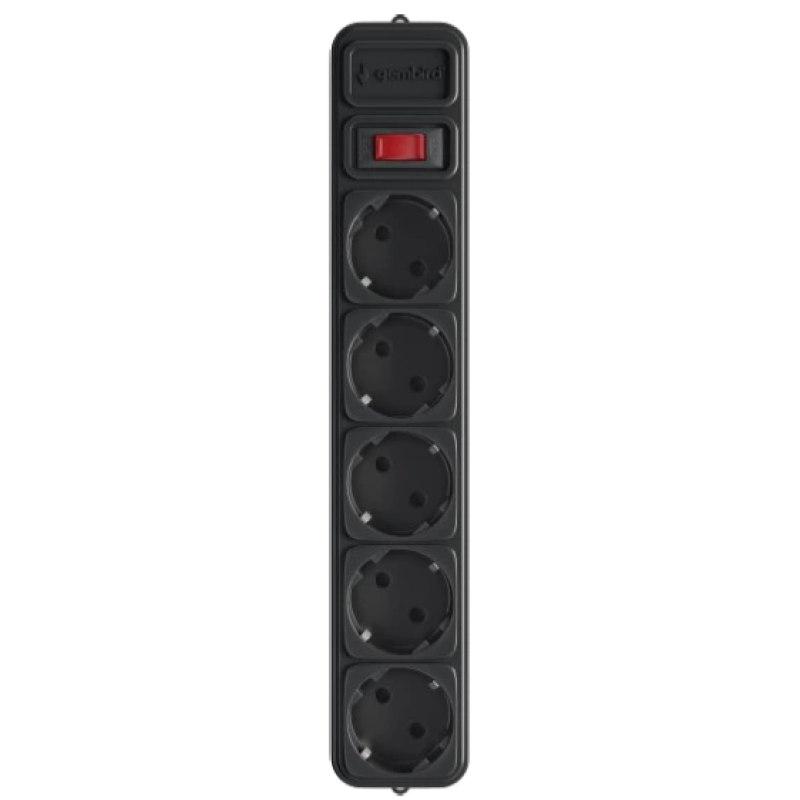 Мережевий фільтр для ДБЖ (UPS) 1.8 м кабель 5 розеток Gembird SPG5-X-6B