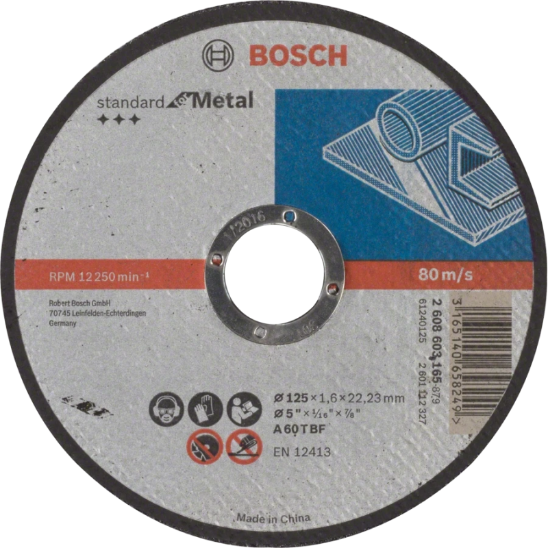 Відрізний круг по металу Bosch Standard for Metal 125x1.6x22.23