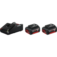 Зарядний пристрій + 2 акумулятора Bosch GAL 18V-40 + GBA 18 В 4.0 Ah (1600A019S0)