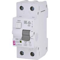 Дифавтомат ЕТІ KZS-2M C 25/0.03 10kA