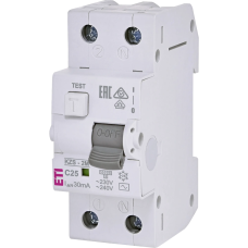 Дифавтомат ЕТІ KZS-2M C 25/0.03 10kA