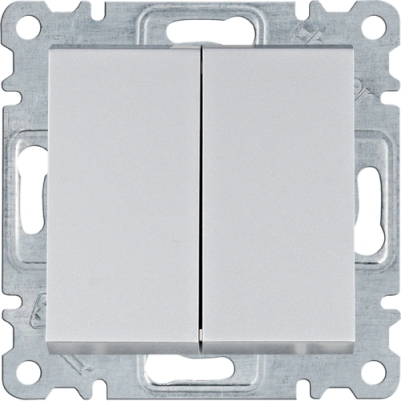 Вимикач Hager Lumina WL0052 2-кл. універсальний