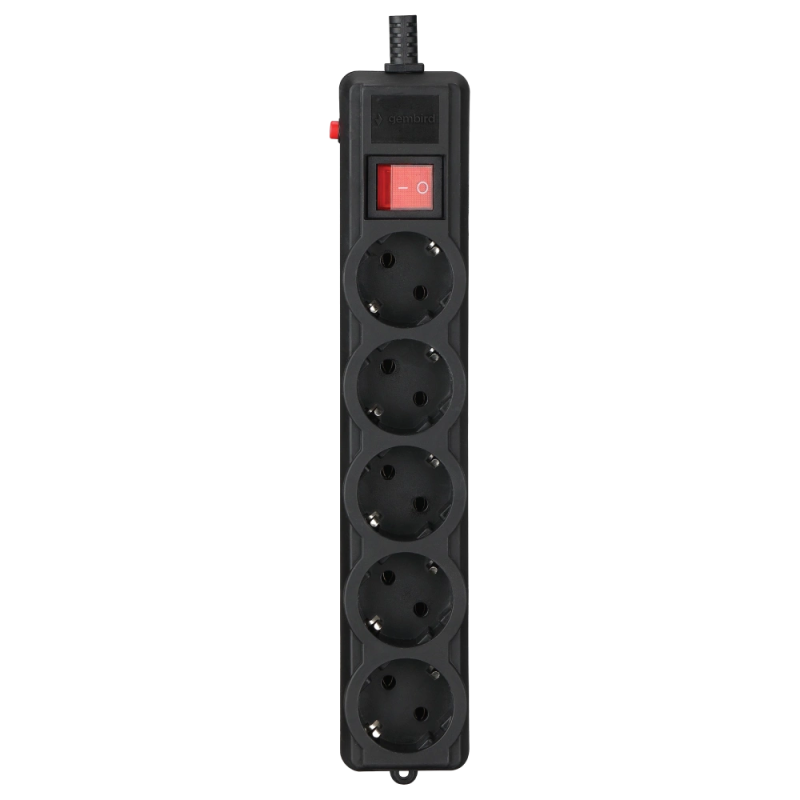 Мережевий фільтр Gembird SPG5-G-15B-PRO 4.5 м кабель 5 розеток