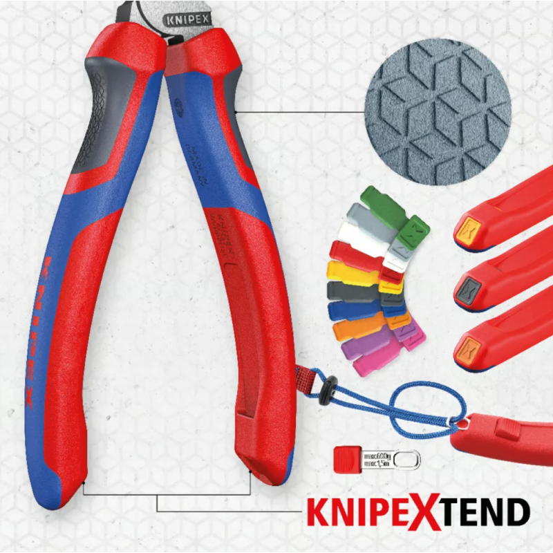 Кусачки бокові (бокорізи) KNIPEX 70 02 180 Ø4,0мм