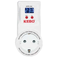 Реле напруги в розетку KEBO KVP-13A 2-13A 140-260V