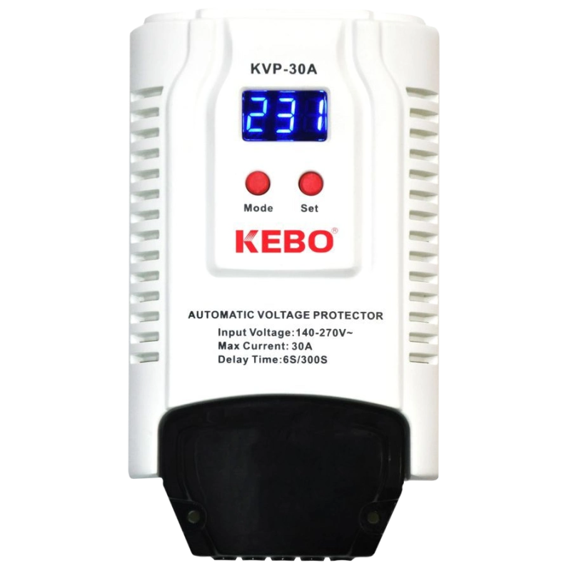 Реле напруги на DIN-рейку KEBO KVP-30A 2-30A 140-260V