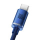 Кабель Baseus Crystal Shine USB to Type-C 100W 2 м Blue