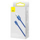 Кабель Baseus Crystal Shine USB to Type-C 100W 2 м Blue