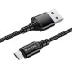 Кабель BOROFONE BX54 Ultra Bright Micro-USB 1м 2.4A Black – у 