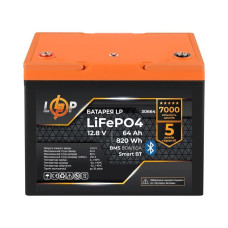 LogicPower LiFePO4 12.8V 64Ah Smart BT – акумулятор із BMS 80A