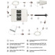 Комплект з GSM репітером Lintratek KW19L-GDW (1 внутр. антена)