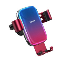 Тримач для телефону Baseus Glaze Gravity Car Mount Red автомобільний