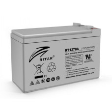 Батарея акумуляторна Ritar AGM RT1270A 12V 7.0 Ah сіра