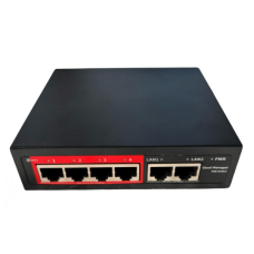 Q-SAT QPS204D (PS204D) POE+2FE 52W 4 POE + 2 Uplink Комутатор