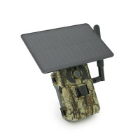 4G фотопастка F-804 4MP з мікрофоном, динаміком, SD, 7800mAh, сонячна панель