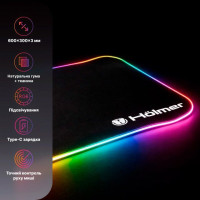 Hölmer GMP-01RGB 600×300×3 мм — килимок для миші з RGB підсвіткою