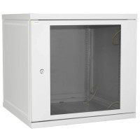 Настінна шафа 19″ IPCOM СН-12U-06-06-ДС-1-7035 (12U, 600×600)