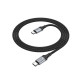 Кабель HOCO X102 USB–Type-C 3A 1м nylon Black з алюмінієвими конекторами