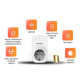 Реле напруги ColorWay (16A/3680W) 165V/260V LED1 White