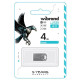 Накопичувач Wibrand Hawk 4Gb Silver USB 2.0 (WI2.0/HA4M1S)