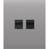 ⚙️ Фронтальна панель Ajax CenterCover (LAN) ASP Fog (Сіра)