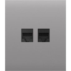 ⚙️ Фронтальна панель Ajax CenterCover (LAN) ASP Fog (Сіра)