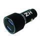 Автомобільний зарядний пристрій HZ HC7 на 2 USB чорний