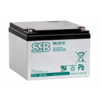 Батарея акумуляторна SSB SBL 28-12I 12V 28Ah біла