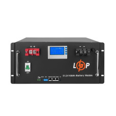 LogicPower LiFePO4 акумулятор 48V 100Ah 5120Wh Smart BMS LCD RM