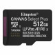 Карта пам’яті Kingston Canvas Select Plus Gen3 512GB microSDXC A1 V30 UHS-I U3