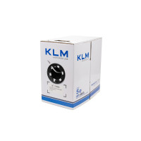 Кабель вита пара KLM UTP 2Pх0.5 PVC CCA W 305m (білий)
