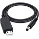 USB to DC 12V 5.5×2.1 мм — кабель живлення для роутерів