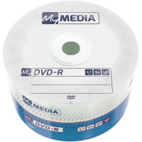 Диск DVD MyMedia DVD-R 4.7GB 16X Wrap MATT SILVER, 50 шт (69200)