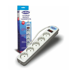 Svittex SV-001 5 розеток 1.8 метра сірий Фільтр мережевий